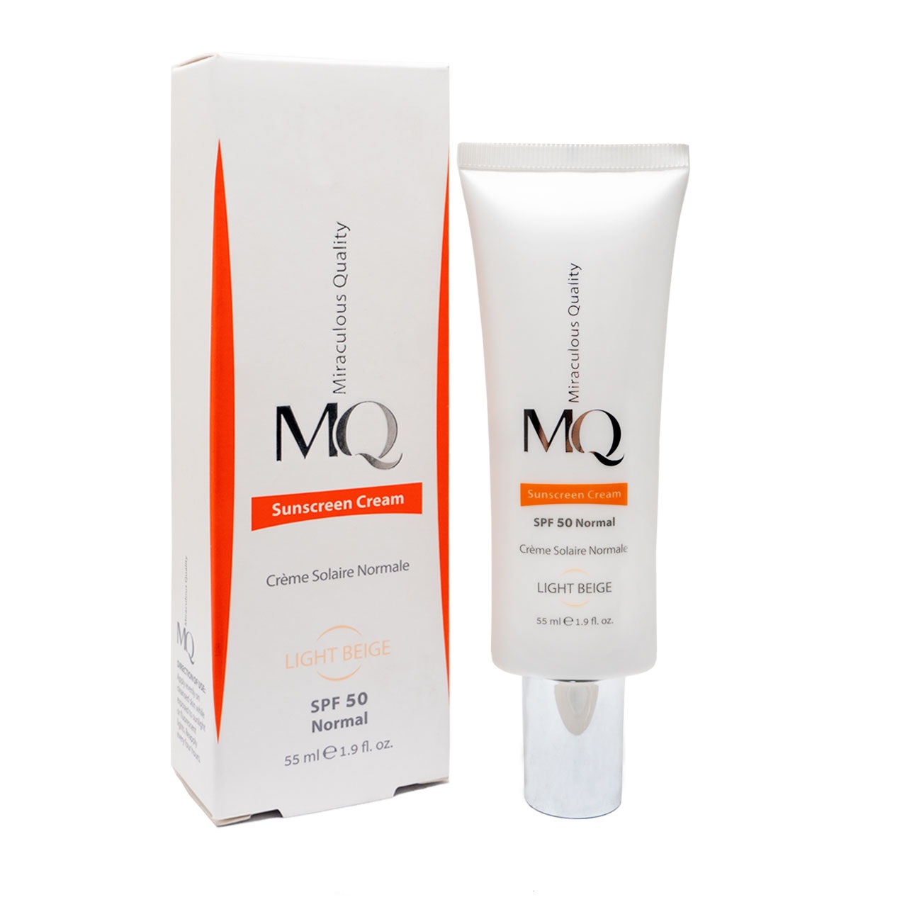 کرم ضد آفتاب بدون رنگ نرمال ام کیو MQ Sunscreen Cream