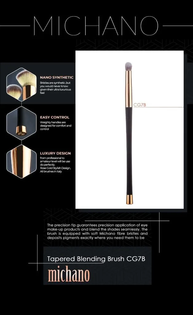 براش خط چشم سرکج تراکم بالا Angled Eyeliner Brush CG7A