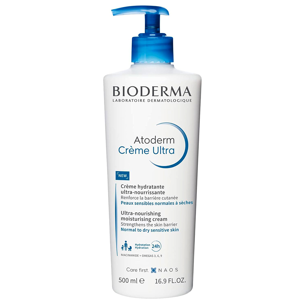بایدرما کرم مرطوب کننده و مغذی BIODERMA مدل اتودرم ATODERM حجم 500 میل | پوست نرمال و خشک حساس Bioderma Atoderm Ultra-Nourishing Cream 500ml